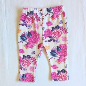 harley davidson motorcycles rose floral cotton leggings 3-6 months baby girl